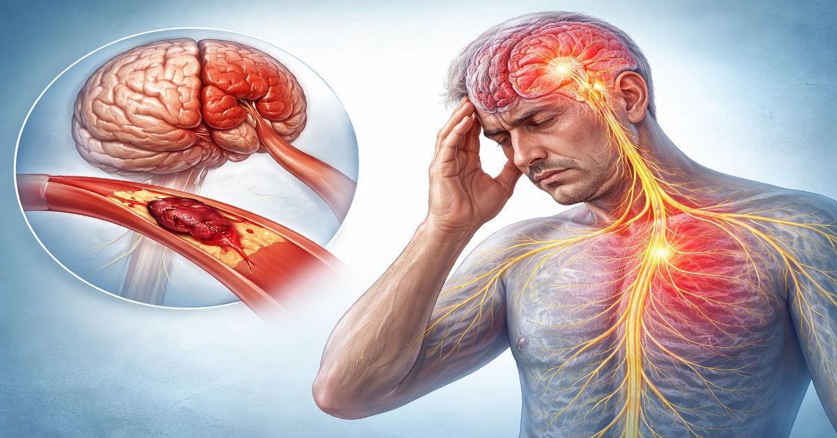 Ayurvedic Stroke Recovery in Virupakshipuram – brain and nerve system illustration